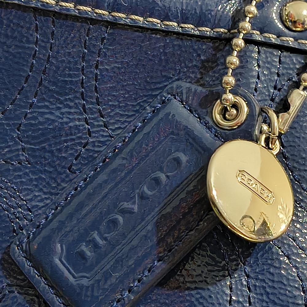 Coach Blue Tote Bag - Picture 3 of 13